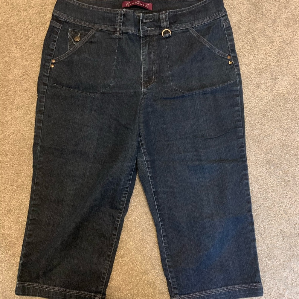Gloria Vanderbilt denim capri pants SZ 14